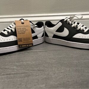Nike Black and White Court Vision Sneakers